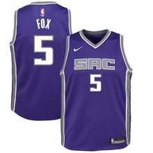 Load image into Gallery viewer, De&#39;Aaron Fox Sacramento Kings Youth Jersey Purple - Icon Edition 2018/2019