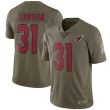 Load image into Gallery viewer, David Johnson Arizona Cardinals Salute To Service Limited Jersey - Olive 2018/2019