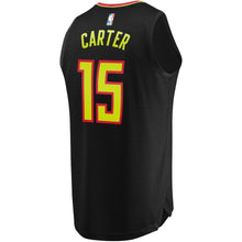 Load image into Gallery viewer, Vince Carter Atlanta Hawks Branded Youth Fast Break Jersey Black - Icon Edition 2018 - 2019