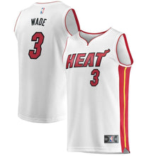 Load image into Gallery viewer, Dwyane Wade Miami Heat Branded Youth Fast Break Jersey - Association Edition – White 2018/2019