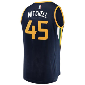 Donovan Mitchell Utah Jazz Branded Youth Fast Break Jersey Navy - Icon Edition 2018/2019