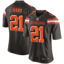 Load image into Gallery viewer, Denzel Ward Cleveland Browns Draft First Round Pick #2 Game Jersey – Brown 2018/2019