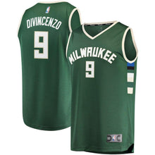 Load image into Gallery viewer, Donte DiVincenzo Milwaukee Bucks Branded Fast Break Jersey - Icon Edition - Hunter Green