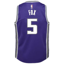 Load image into Gallery viewer, De&#39;Aaron Fox Sacramento Kings Youth Jersey Purple - Icon Edition 2018/2019