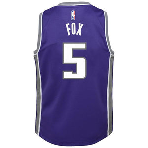 De'Aaron Fox Sacramento Kings Youth Jersey Purple - Icon Edition 2018/2019
