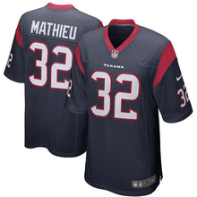 Load image into Gallery viewer, Tyrann Mathieu Houston Texans Game Jersey - Navy