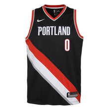 Load image into Gallery viewer, Damian Lillard Portland Trail Blazers Youth Jersey Black - Icon Edition 2018/2019