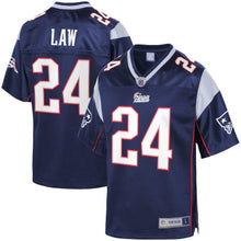 Load image into Gallery viewer, Ty Law New England Patriots Pro Line Retired Team Player Jersey – Navy 2018/2019
