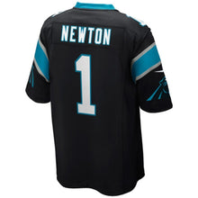 Load image into Gallery viewer, Carolina Panthers Cam Newton Black Jersey 2018 - 2019