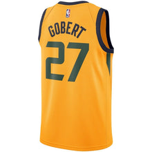 Load image into Gallery viewer, Rudy Gobert Utah Jazz Gold Swingman Jersey 2018 - 2019