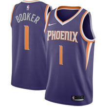 Load image into Gallery viewer, Devin Booker Phoenix Suns Purple Swingman Jersey 2018 - 2019
