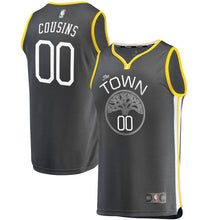 Load image into Gallery viewer, DeMarcus Cousins Golden State Warriors Charcoal Swingman Jersey 2018 - 2019