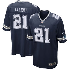 Load image into Gallery viewer, Dallas Cowboys Ezekiel Elliott Navy Jersey 2018 - 2019