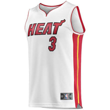 Load image into Gallery viewer, Dwyane Wade Miami Heat Branded Youth Fast Break Jersey - Association Edition – White 2018/2019