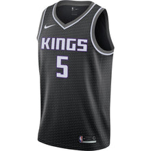 Load image into Gallery viewer, De&#39;Aaron Fox Sacramento Kings Swingman Jersey - Statement Edition – Black
