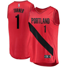 Load image into Gallery viewer, Evan Turner Portland Trail Blazers Branded Fast Break Player Jersey - Statement Edition - Red