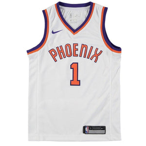 Devin Booker Phoenix Suns Youth Hardwood Classics Jersey – White 2018/2019