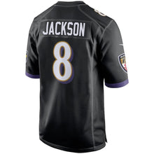 Load image into Gallery viewer, Lamar Jackson Baltimore Ravens Draft Pick Game Jersey – Black 2018/2019