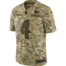 Load image into Gallery viewer, Deshaun Watson Houston Texans Salute to Service Limited Jersey - Camo