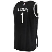 Load image into Gallery viewer, D&#39;Angelo Russell Brooklyn Nets Branded Youth Fast Break Jersey Black - Icon Edition 2018/2019