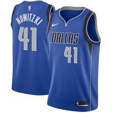 Load image into Gallery viewer, Dirk Nowitzki Dallas Mavericks Swingman Jersey Royal - Icon Edition