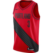 Load image into Gallery viewer, C.J. McCollum Portland Trail Blazers Red Swingman Jersey 2018 - 2019