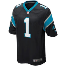 Load image into Gallery viewer, Carolina Panthers Cam Newton Black Jersey 2018 - 2019