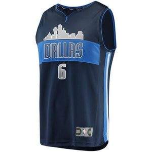 DeAndre Jordan Dallas Mavericks Navy Swingman Jersey 2018 - 2019
