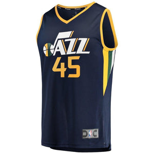 Donovan Mitchell Utah Jazz Branded Youth Fast Break Jersey Navy - Icon Edition 2018/2019