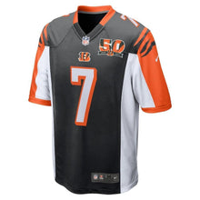 Load image into Gallery viewer, Boomer Esiason Cincinnati Bengals 50th Anniversary Retired Player Game Jersey - Black 2018/2019