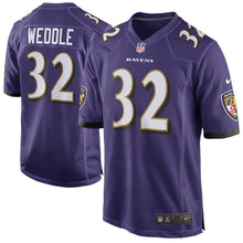 Load image into Gallery viewer, Eric Weddle Baltimore Ravens Game Jersey - Purple 2018/2019