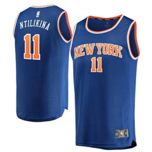 Load image into Gallery viewer, Frank Ntilikina New York Knicks Branded Youth Fast Break Jersey Royal - Icon Edition 2018/2019