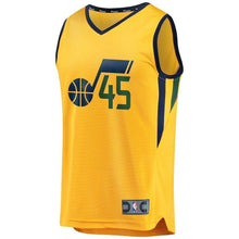 Load image into Gallery viewer, Donovan Mitchell Utah Jazz Gold Swingman Jersey 2018 - 2019