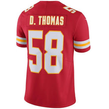 Load image into Gallery viewer, Derrick Thomas Kansas City Chiefs Retired Player Vapor Untouchable Limited Throwback Jersey - Red