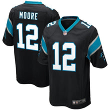 Load image into Gallery viewer, DJ Moore Carolina Panthers Draft First Round Pick Game Jersey – Black 2018/2019