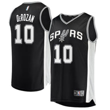 Load image into Gallery viewer, DeMar DeRozan San Antonio Spurs Branded Youth Fast Break Jersey Black - Icon Edition 2018/2019