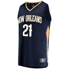 Load image into Gallery viewer, Darius Miller New Orleans Pelicans Branded Fast Break Player Jersey - Icon Edition – Navy