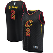 Load image into Gallery viewer, Collin Sexton Cleveland Cavaliers Branded Fast Break Alternate Jersey – Black