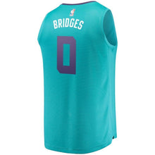Load image into Gallery viewer, Miles Bridges Charlotte Hornets Branded Youth Fast Break Jersey Teal - Icon Edition 2018/2019