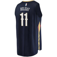 Load image into Gallery viewer, Jrue Holiday New Orleans Pelicans Branded Youth Fast Break Player Jersey - Icon Edition - Navy 2018/2019