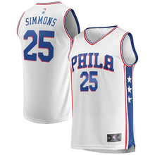 Load image into Gallery viewer, Ben Simmons Philadelphia 76ers Branded Youth Fast Break Jersey White - Association Edition 2018/2019