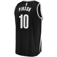 Load image into Gallery viewer, Theo Pinson Brooklyn Nets Branded Fast Break Jersey - Icon Edition - Black