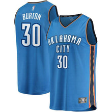 Load image into Gallery viewer, Deonte Burton Oklahoma City Thunder Branded Fast Break Jersey - Icon Edition - Blue