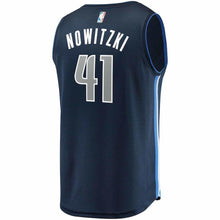 Load image into Gallery viewer, Dirk Nowitzki Dallas Mavericks Branded Youth Fast Break Jersey Navy - Icon Edition 2018/2019