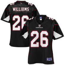 Load image into Gallery viewer, Brandon Williams Arizona Cardinals Pro Line Women&#39;s Player Jersey – Black 2018/2019