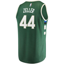 Load image into Gallery viewer, Tyler Zeller Milwaukee Bucks Branded Fast Break Jersey - Icon Edition - Hunter Green