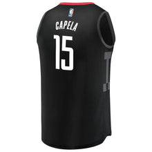 Load image into Gallery viewer, Clint Capela Houston Rockets Branded Youth Fast Break Jersey - Statement Edition – Black 2018/2019