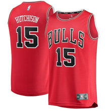 Load image into Gallery viewer, Chandler Hutchison Chicago Bulls Branded 2018 NBA Draft First Round Pick Fast Break Jersey Red – Icon Edition