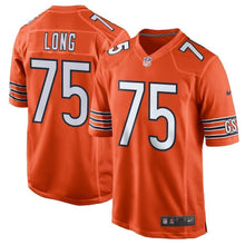 Load image into Gallery viewer, Kyle Long Chicago Bears Game Jersey – Orange 2018/2019