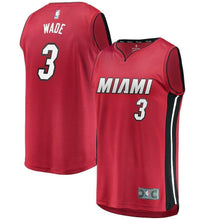 Load image into Gallery viewer, Dwyane Wade Miami Heat Branded Youth Fast Break Jersey - Statement Edition – Maroon 2018/2019